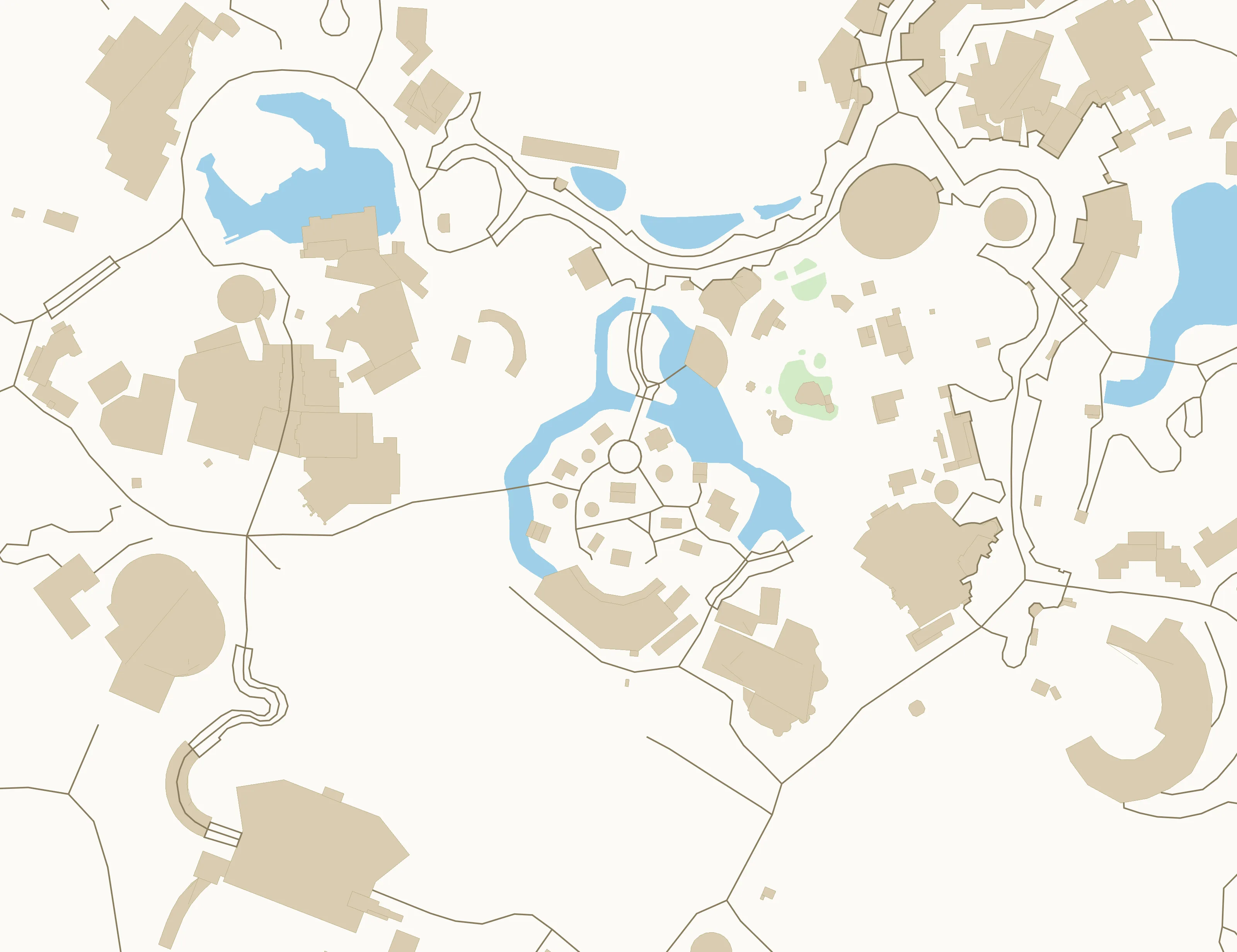 Carte des attractions de Parc Astérix